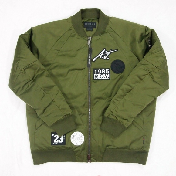 nike olive green bomber jacket